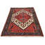 Tapis oriental rétro vintage fait à la main 3 pi 4 po x 4 pi 8 po Tribal Design