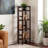 Macon Brown Freestanding Foldable Shelf with Narrow Tiers, 51.06'' H X 13.81'' W X 11.12'' D-437738527-437738520