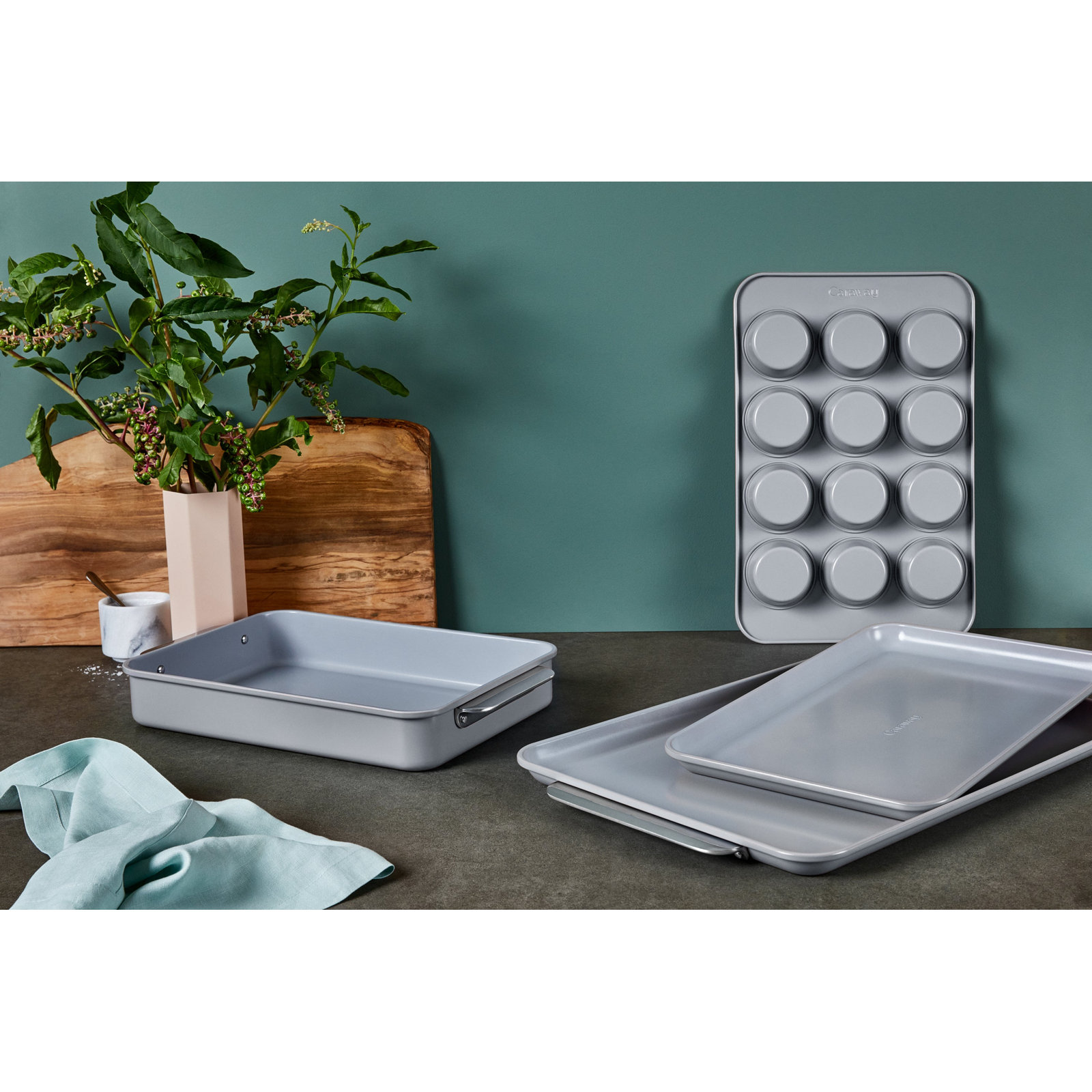 Caraway Nonstick Bakeware Set, Gray