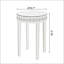 Table de déjeuner ronde à miroir