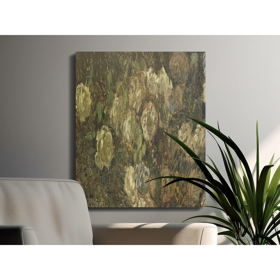 Muted Floral Impressionist Art Canvas