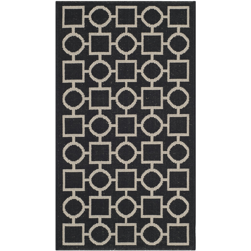 Courtyard Performance Geometric Rug, Rectangle 2' x 3'7"