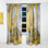 Jaune et noir liquide Art Universe - Rideau moderne - Velours obscurcissant - 1 panneau