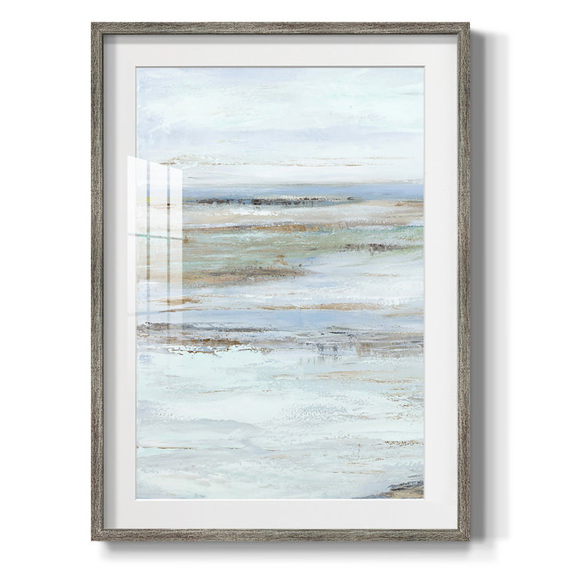 «Mute Misty Marsh I», reproduction encadrée, Vieilli, H 25,5 po x l 17,5 po