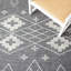 Tapis gris anthracite / ivoire en laine / coton tissé à plat à la main Holtby-1804607392