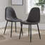 Carnlougherin Padded Fabric Metal Dining Chairs