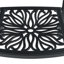 Ensemble de salle à manger 9 pièces en fonte d'aluminium toutes saisons, comprenant 2 chaises pivotantes, 6 chaises de table et une table rectangulaire avec cadre noir (Identique à: W1710S00477)