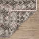 Bradshaw Zipper Grey/Ivory Handwoven Cotton Rug
