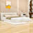 Wood Queen Upholstered Platform Bed with Headboard-2019949340