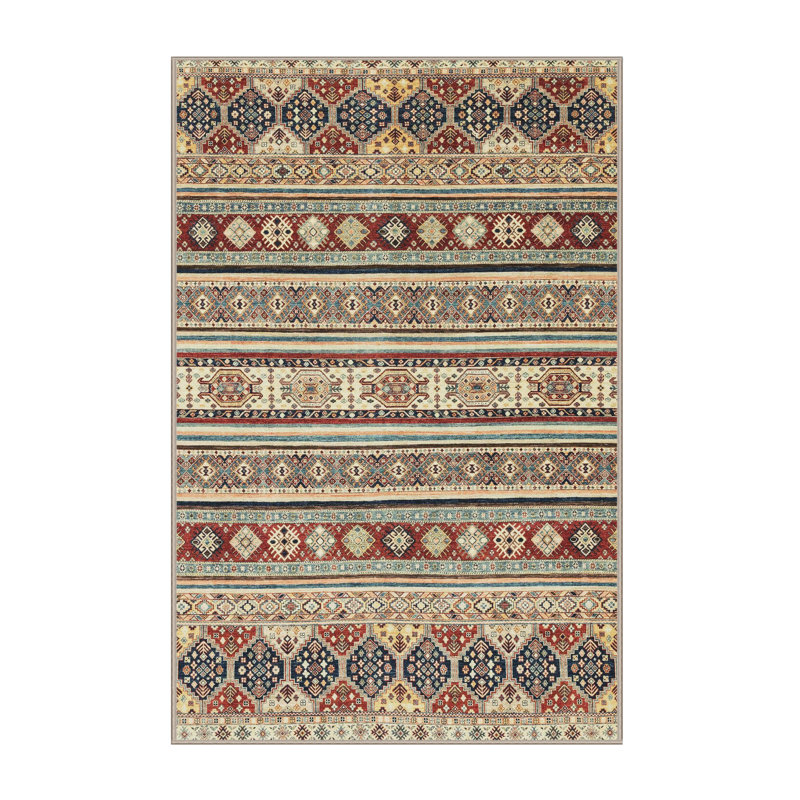 Abstract Indoor Rug, Rectangle 7' x 9'