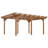 Outsunny 12' x 16' Outdoor Pergola, Wood Gazebo Grape Trellis with Stable Structure for Climbing Plant Support, Garden, Patio, Backyard, Deck, Brown-98232515