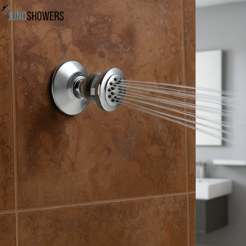 Juno Chrome Finish Solid Brass Square Body Shower Jets