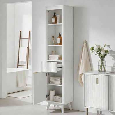 Tall Bathroom Storage Cabinet,for Bathroom,Living Room,Entryway and Kitchen
