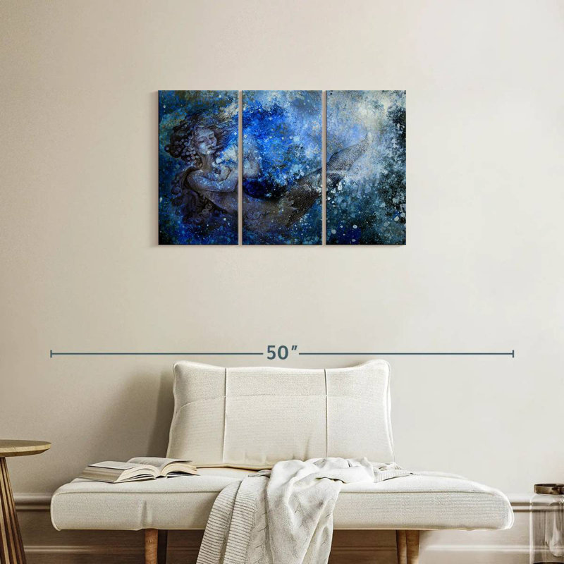 Kelan Abstract Mermaid, 20" H x 33" W