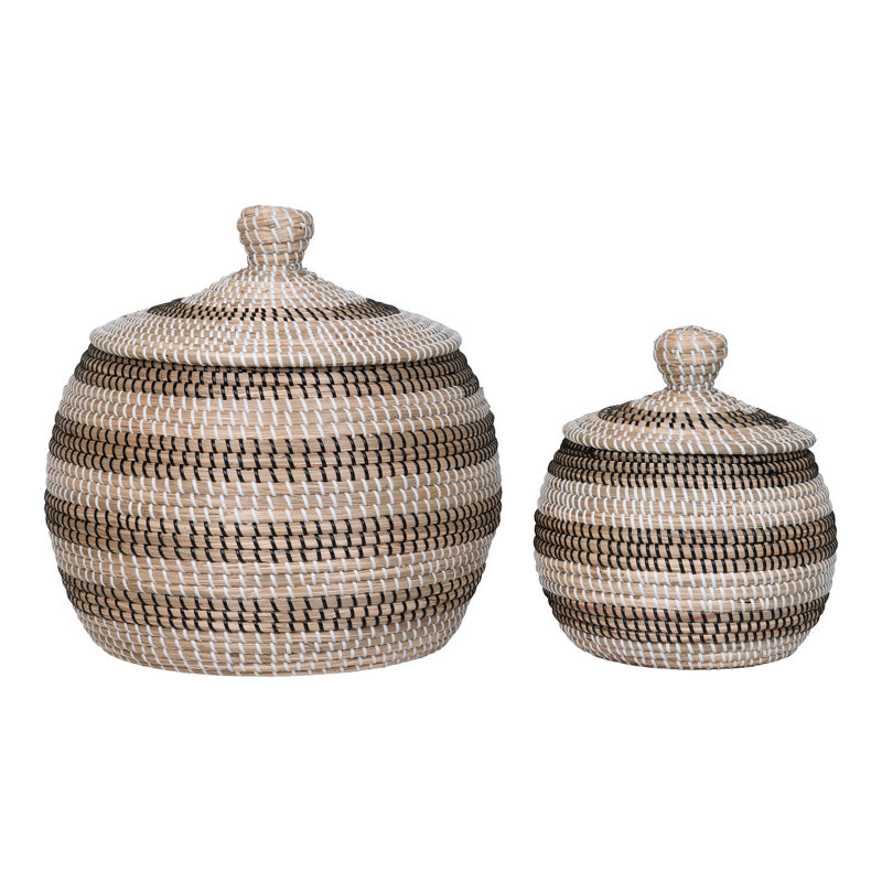 17 Stories Alveta Seagrass Decorative Basket