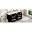 Élégante armoire de salle de bain 60 po, double meuble-lavabo, lavabo, intérieur spacieux - embellissez votre meuble-lavabo, armoire noire avec espace de rangement en céramique-1957519774