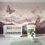 Papier peint Pastel Mountains Butterflies Misty Clouds-126556800-126556804