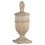 Décoration de table Chester Finial, polyrésine beige blanchie, 22 po