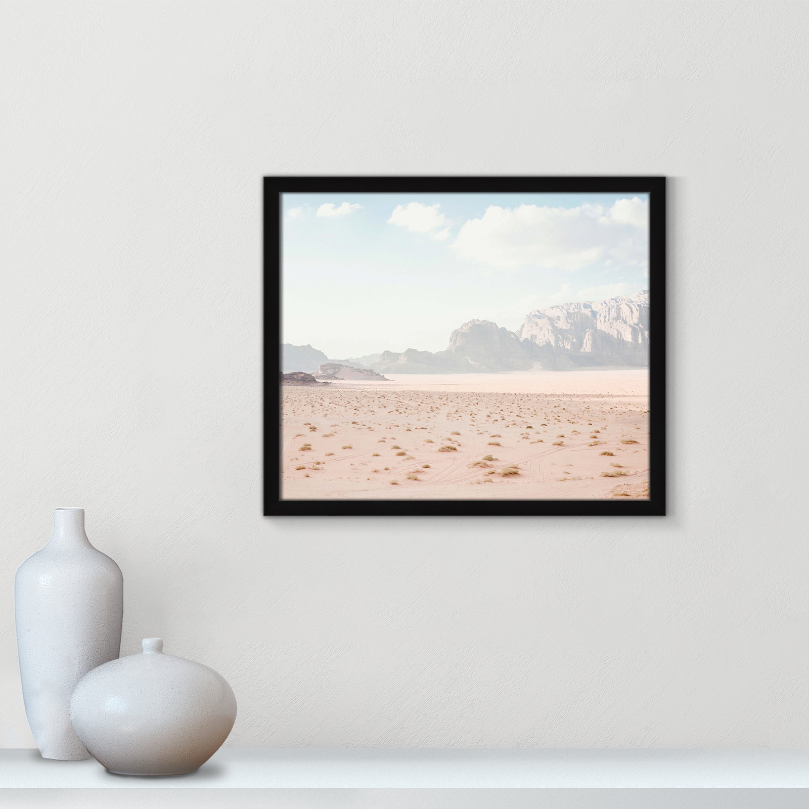 Tire Tracks by Leah Straatsma, 19" W x 16" H, Satin Black Framed