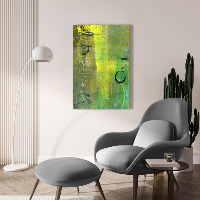  «Long Winter» par Laura Gibson, art mural en verre acrylique, 24 po x 36 po