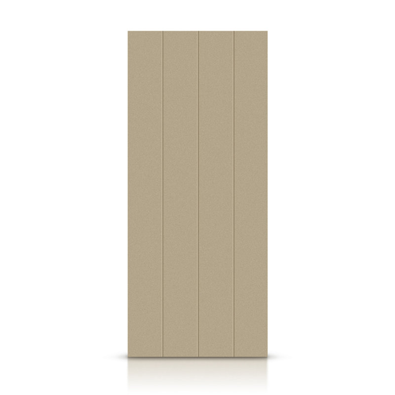 Hollow Paneled Painted without Installation Hardware Kit Slab Door, 24" x 80", Unfinished