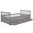 Twin Size Upholstered Daybed (Gray)