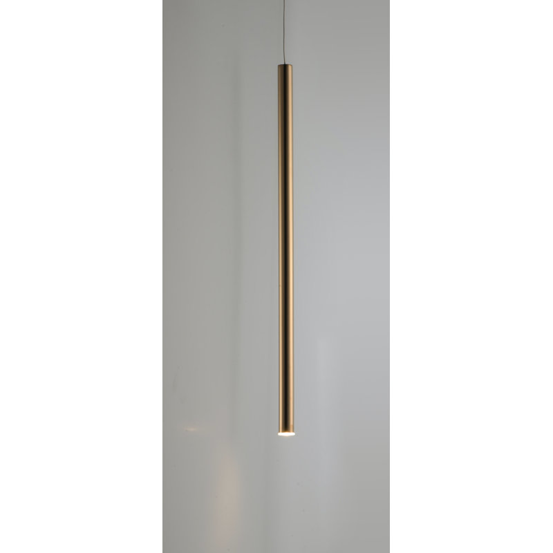 Addysun 1 - Light LED Unique/Statement Pendant, Rose Gold