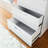 Jumbo Storage Chest In Glossy White With Deep Drawer Capacity Four Dresser - Extra Space For Larger Objects, Full Extension Bearing Slides Easy Retrieval, Water & Heat Build, Stain Scratch Finish, E0