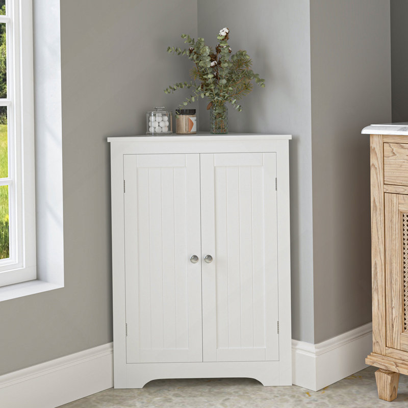Armoire de plancher au sol avec 2 portes et tablettes réglables