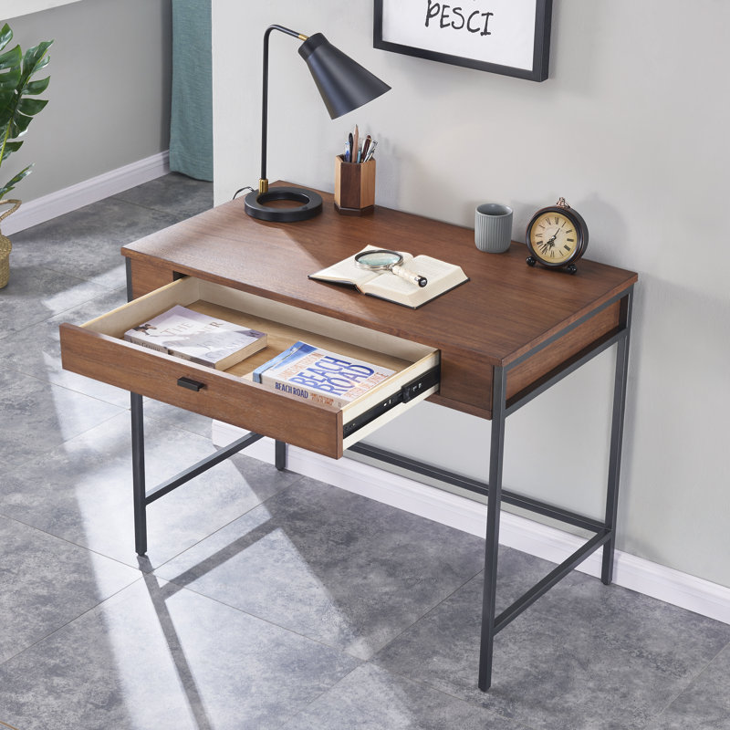 Hinnant Metal Base Writing Desk