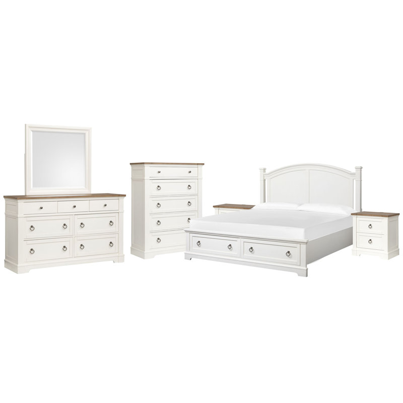 Très grande commode à 2 tiroirs avec miroir de paysage et commode à tiroirs Gelinas, Très grand