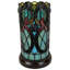 Lampe d'appoint en vitrail mosaïque beige et orange 11 po