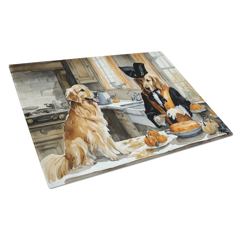 Planche à découper en verre Golden Retriever