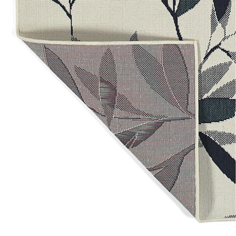 Modern Leaves Rectangle Area Rug