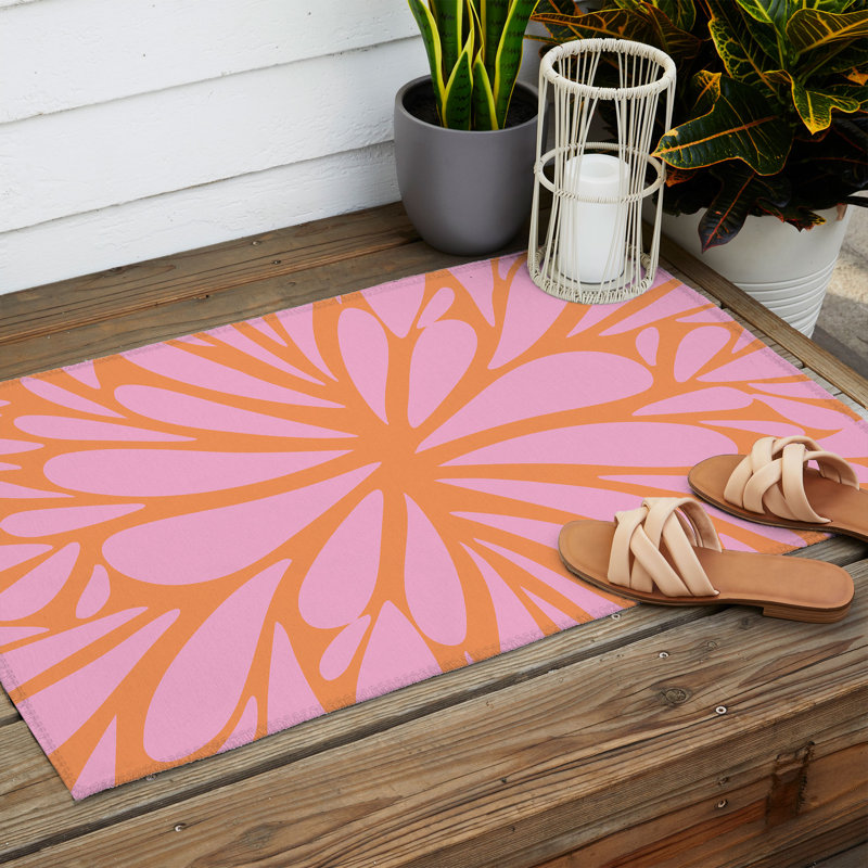 Tapis rectangulaire à envers antidérapant Maliyah, Rectangle 2 pi x 3 pi