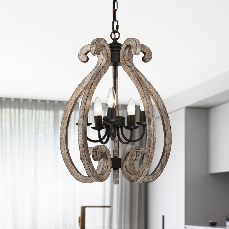 Luminaire suspendu lanterne 6 lumières