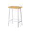 Ensemble de 2 tabourets de bar en bois massif-580375167