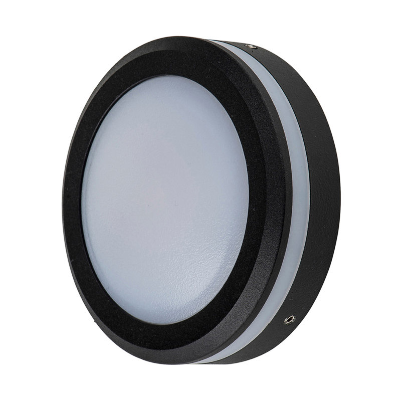 Ferrera Outdoor Bulkhead Light, Black