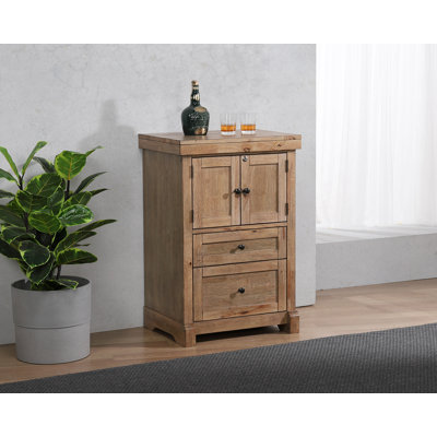 Solid Wood 24" Wide Spirit Cabinet, No Assembly Needed