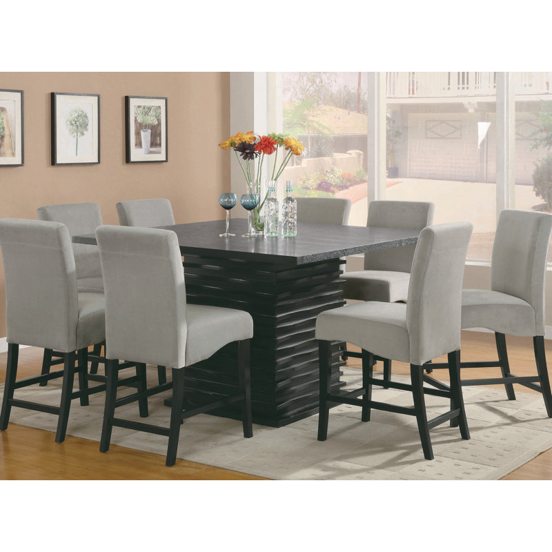 Quantis Square Counter Height Table in Black