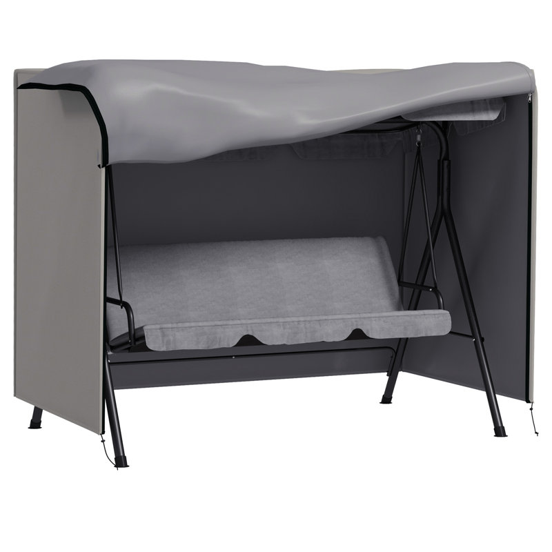 Patio Swing Chair Cover 3 Seater, 164cm H x 205cm W x 124cm D