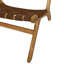 Chaise longue Kenneth au fini brun foncé