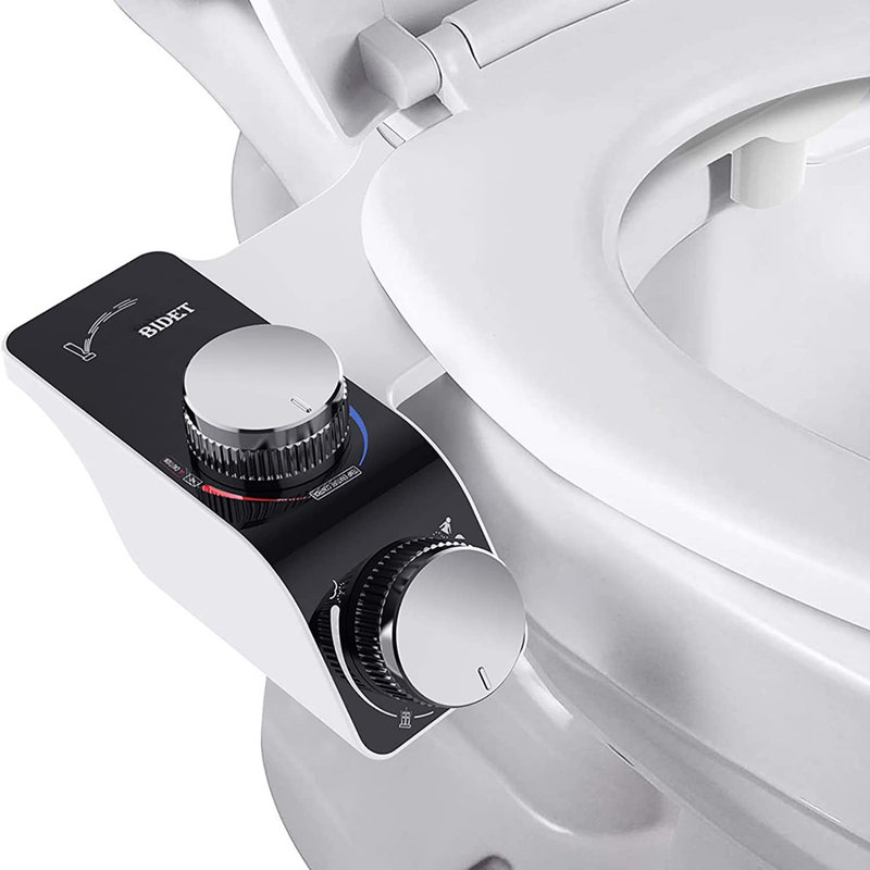 Accessoire de bidet pour toilette froide et chaude à deux buses