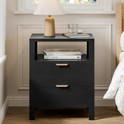 Avelyn 21'' W 2-Drawer Nightstand with Shelf