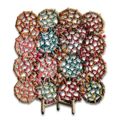 Panier en jute/métal