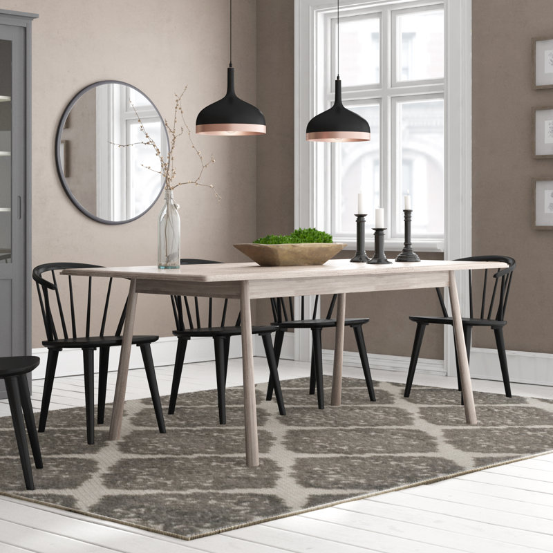Emrich Oak Solid Wood Dining Table