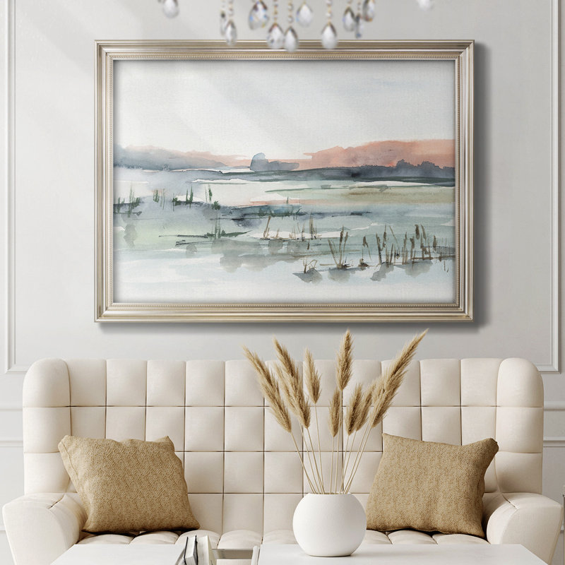 " Marsh Cattails ", 25" W x 21" H