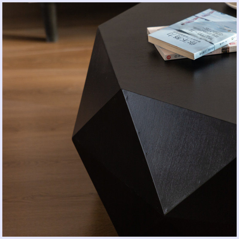 Table basse 38 po, Noir, Noir, H 16,33 po x L 38,18 po x l 31,49 po