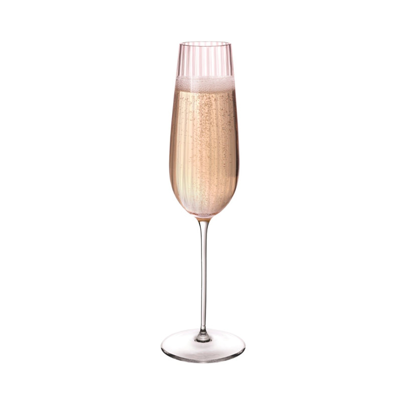 Round Up Handmade Crystal Flute