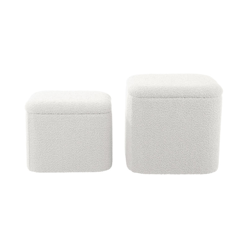 Ada 35 Wide Ottoman, White